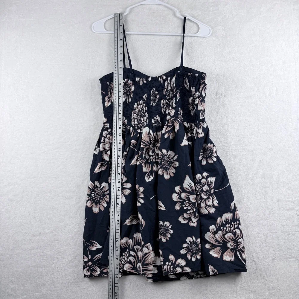 Band of Gypsies Floral Mini‎ Dress Navy Blue Bustier Style Size L